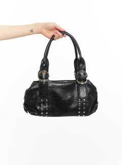 chic-studded-shoulder-bag-ia528 / Black
