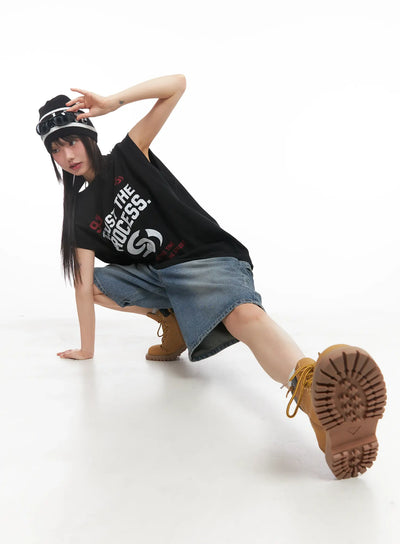 graphic-oversized-tank-top-cu518 / Black