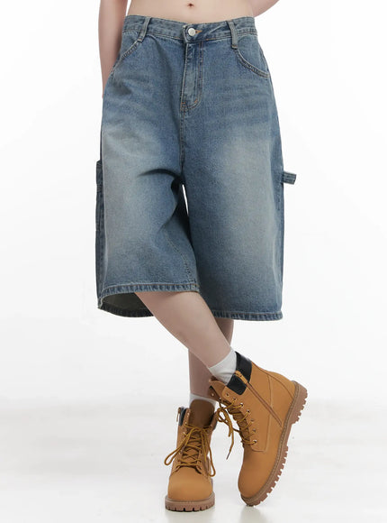 carpenter-wide-leg-jorts-cu518 / Dark blue