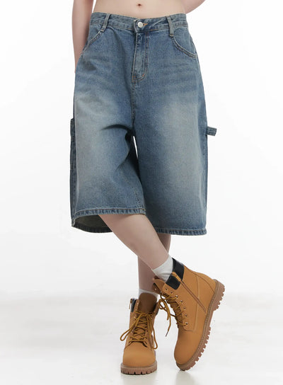 carpenter-wide-leg-jorts-cu518 / Dark blue