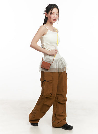 polka-dot-layering-skirt-cami-top-im525 / White