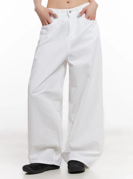 cotton-wide-leg-pants-ic503 / White