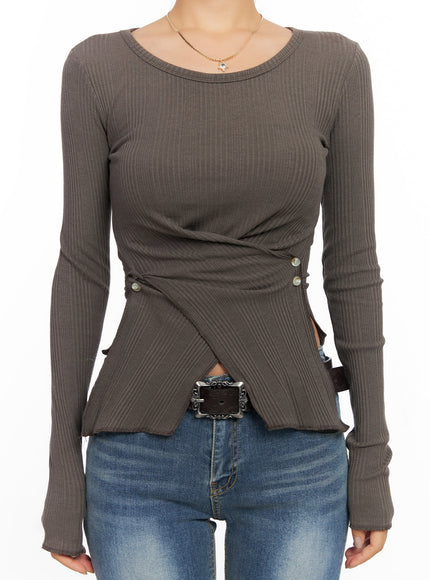 ribbed-u-neck-button-detail-long-sleeve-top-co514