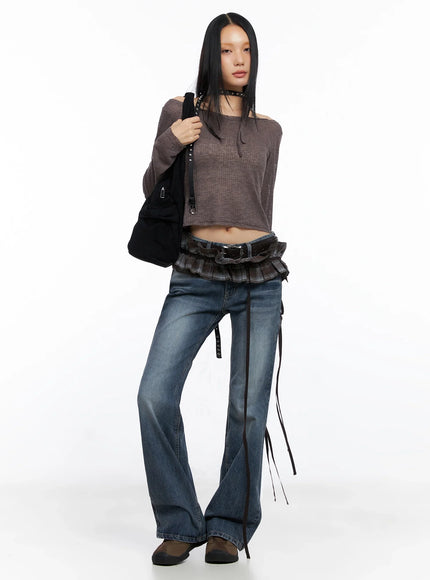 plaid-layered-wrap-mini-skirt-co516