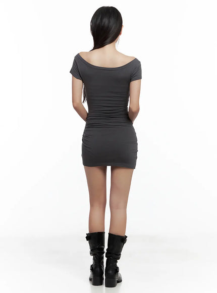 sleek-ruched-off-shoulder-mini-dress-cl508