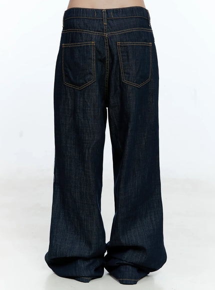 Nari No-Fade Wide-Leg Denim Jeans CG512