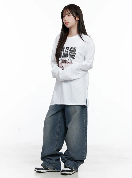 Laney Washed Wide-Leg Jeans CO520