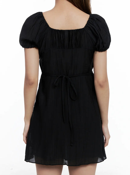 shirred-puff-sleeve-mini-dress-cl510