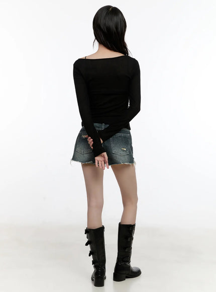 distressed-vintage-wash-denim-shorts-cl507