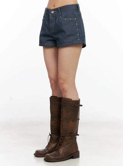 studded-denim-shorts-cl525