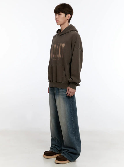 Men's Vintage Wash Baggy Jeans IS529