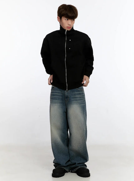 Men's Classic Two-Way Zip-Up Jacket IS529