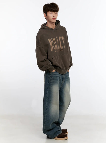 Men's Vintage Wash Baggy Jeans IS529