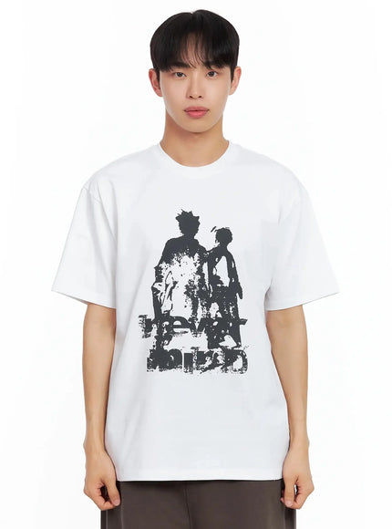 mens-abstract-graphic-t-shirt-il516 / White