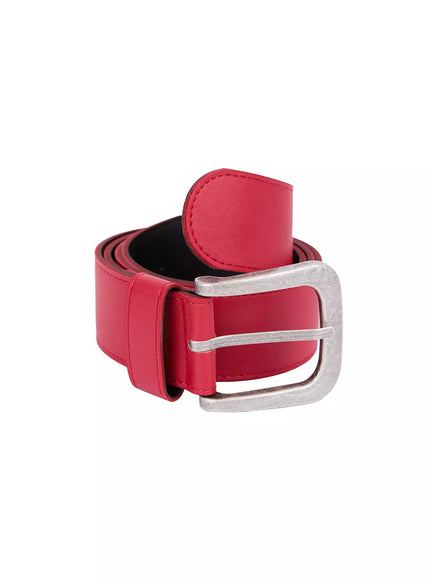 modern-faux-leather-belt-ic503 / Red