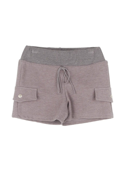 low-rise-cargo-shorts-co529 / Gray