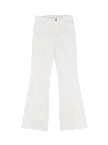 casual-flare-cotton-pants-cg521 / White
