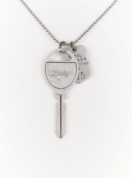 key-charm-necklace-in514 / Silver