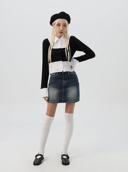 washed-denim-mini-skirt-is311