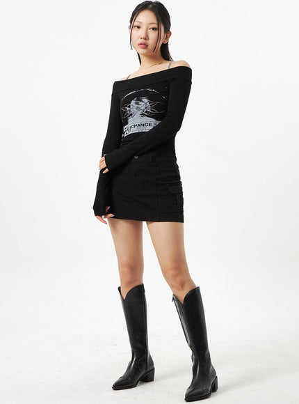 Pocket Mini Skirt CA321