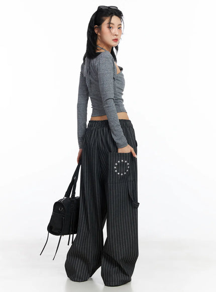 striped-embroidered-balloon-pants-cj523
