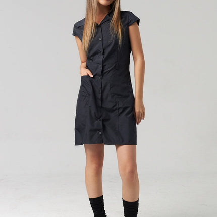 nylon-button-mini-dress-cl307