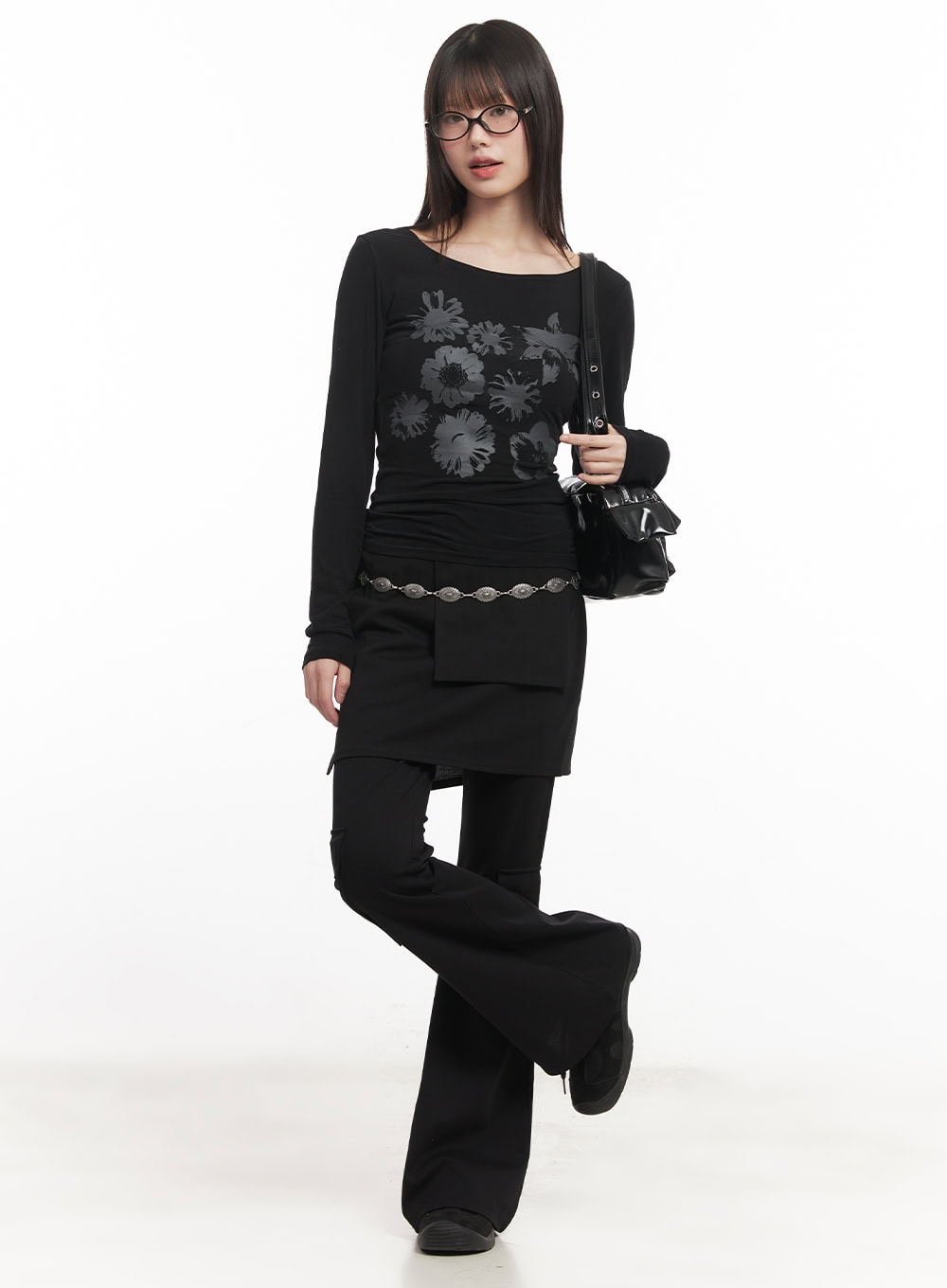 slim-fit-flared-pants-wrap-skirt-set-cm520