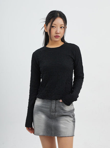 Crewneck Long Sleeve Top CJ318