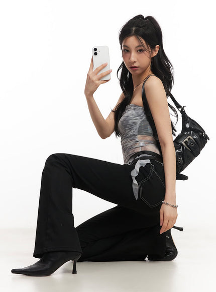 sheer-plaid-ruffle-tube-top-ca514