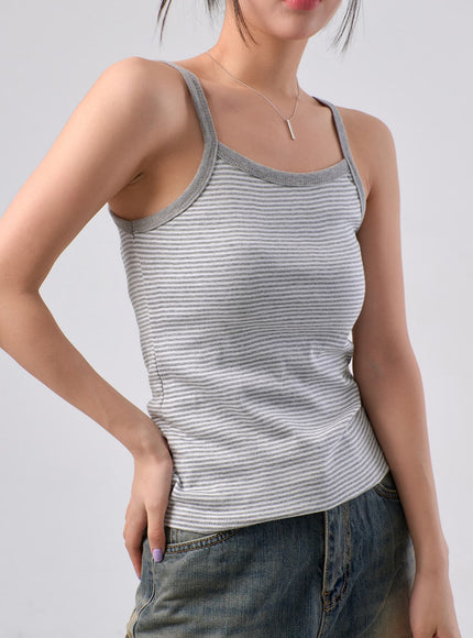 Stripe Sleeveless Top IM329