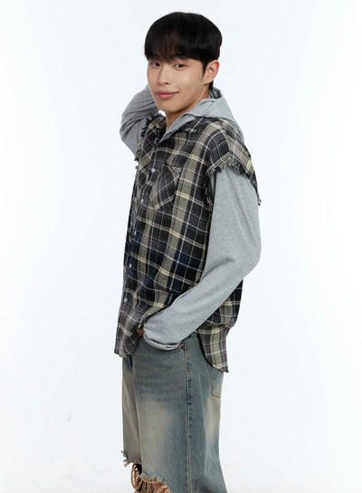 mens-distressed-plaid-shirt-vest-il517