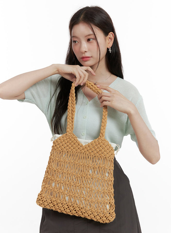 crochet-tote-bag-ol417 / Beige