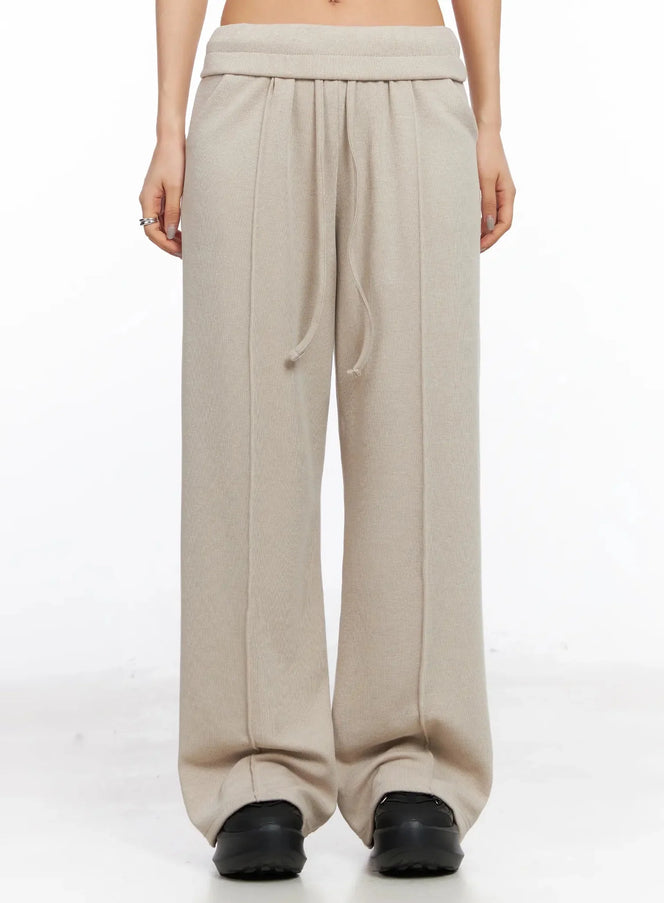 casual-wide-leg-sweatpants-ia507 / Beige