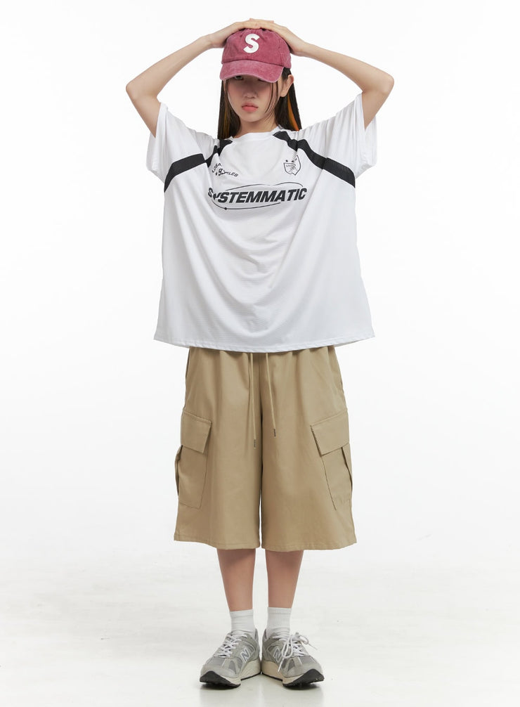 baggy-cargo-shorts-og406 / Beige