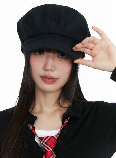 timeless-cotton-beret-irish-cap-if505 / Black