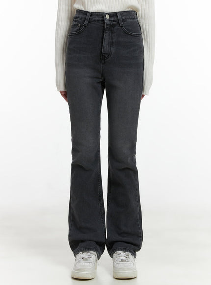 cleo-slim-fit-bootcut-jeans-cg426 / Black
