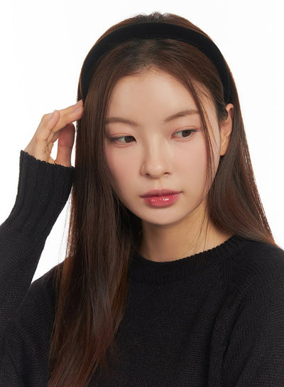 velvet-headband-im513 / Black
