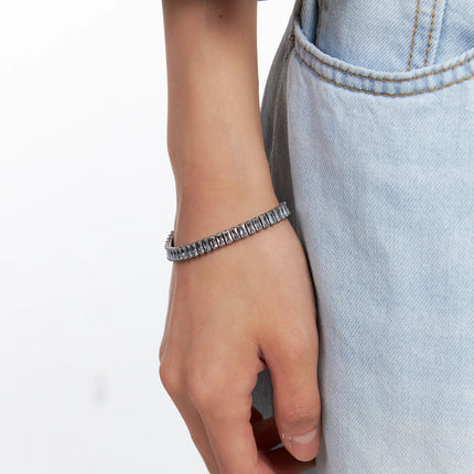 square-cubic-bracelet-cl530 / Black