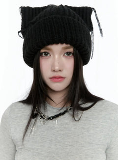 knit-beanie-io527 / Black