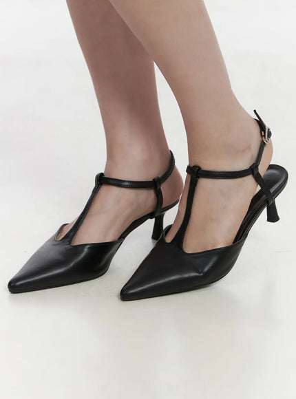 modern-strap-stiletto-heels-cj512 / Black