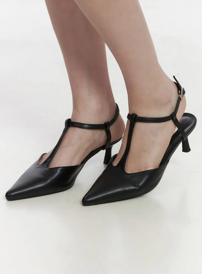 modern-strap-stiletto-heels-cj512 / Black