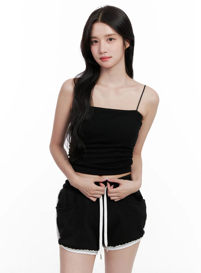 basic-straight-neck-tank-cl516 / Black