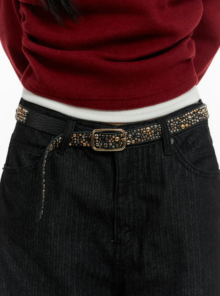 studded-statement-belt-id525 / Black