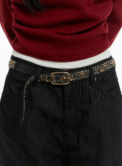 studded-statement-belt-id525 / Black