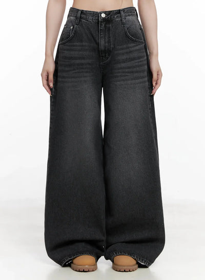 sutton-wide-leg-jeans-in514 / Black