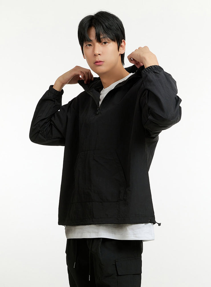 mens-activewear-windbreaker-top-il412 / Black