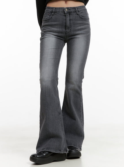 amy-slim-bootcut-jeans-cl431 / Black