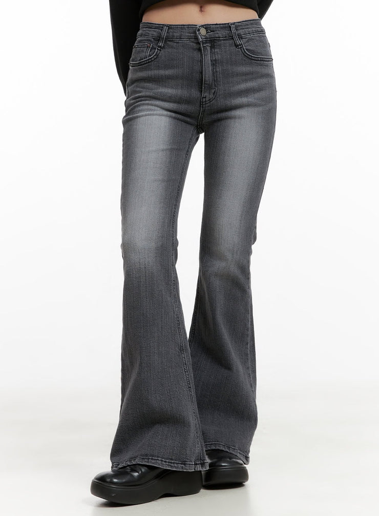 amy-slim-bootcut-jeans-cl431 / Black