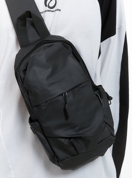 mens-pocket-shoulder-hip-sack-is419 / Black