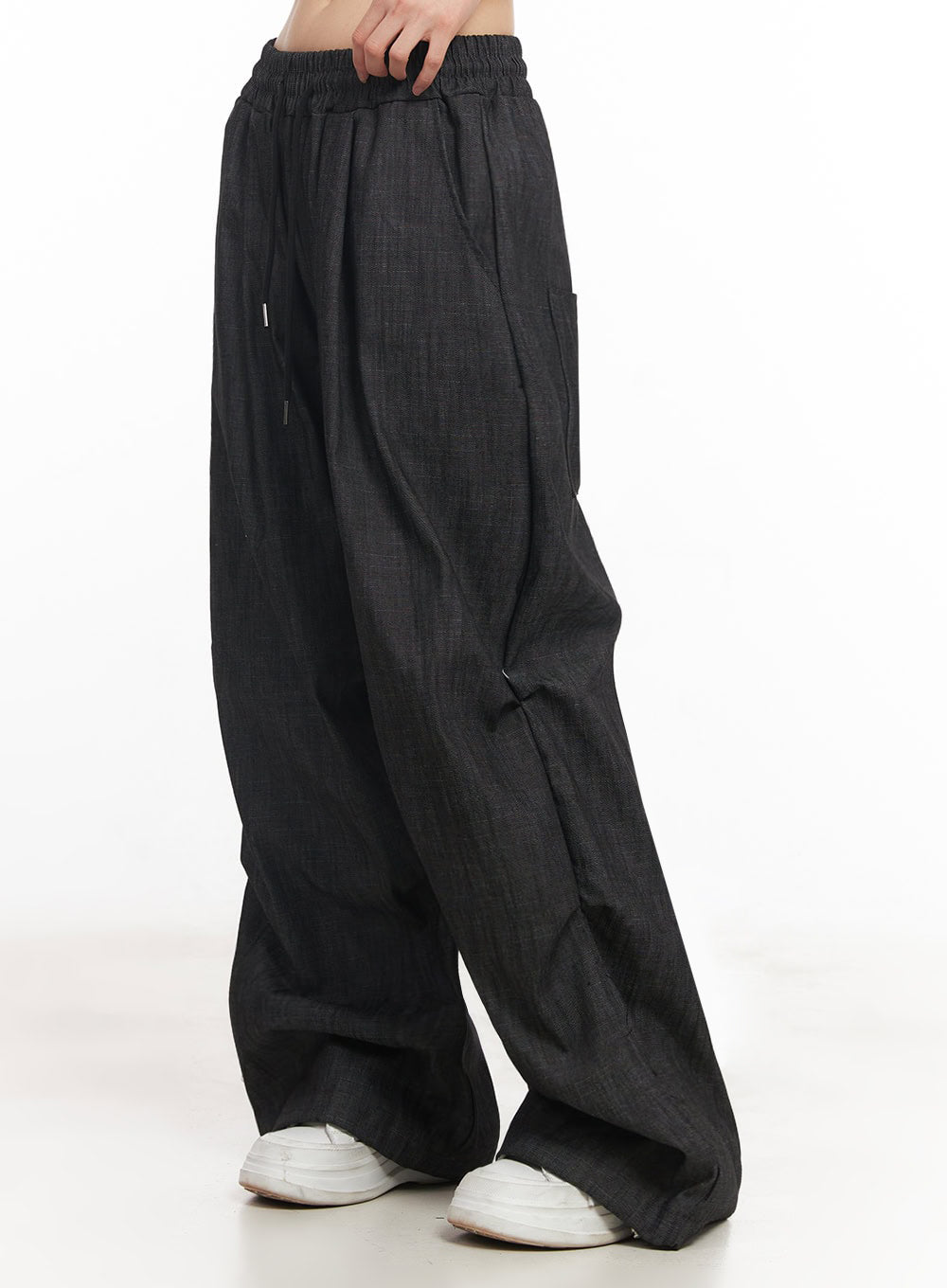 Pintuck Denim Sweatpants IY529 - Acubi style | LEWKIN